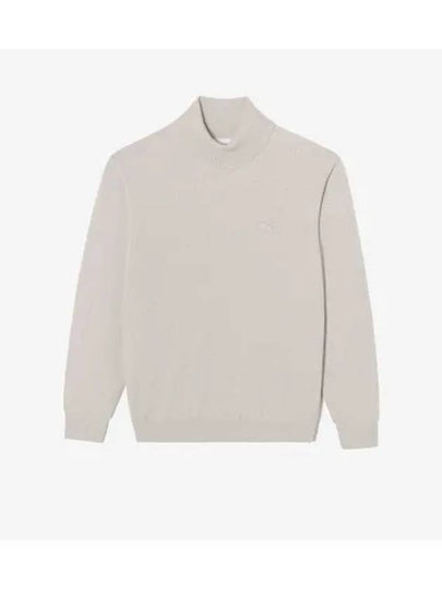 Men s Turtleneck Pullover Beige - LACOSTE - BALAAN 1