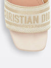 Dway Metallic Thread Embroidered Satin Slippers Gold - DIOR - BALAAN 6