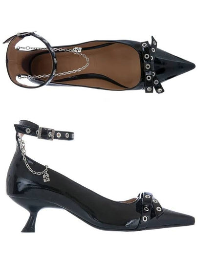 Kitten Bow Detail Pumps Black - GANNI - BALAAN 2