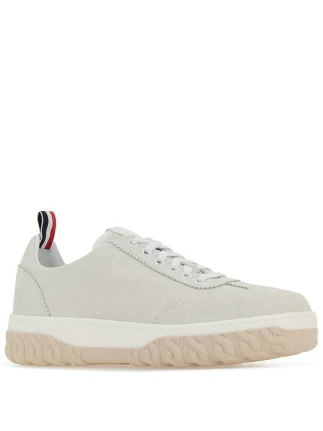 Calf Suede Cable Knit Sole Field Shoes White - THOM BROWNE - BALAAN 3