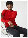 Basic Crew Neck Pullover Knit Top Red - LACOSTE - BALAAN 2