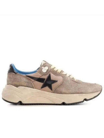 Running Sole Shiny Star Low Top Sneakers Beige - GOLDEN GOOSE - BALAAN 1