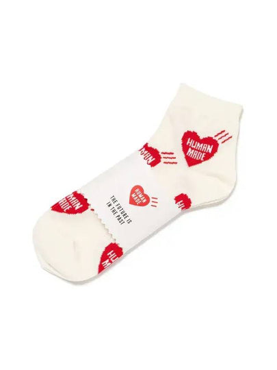 Heart Short Socks Ivory - HUMAN MADE - BALAAN 2