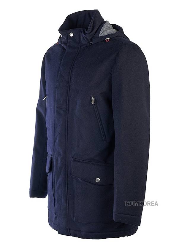 Men's Pocket Hooded Jacket Navy - BRUNELLO CUCINELLI - BALAAN 3