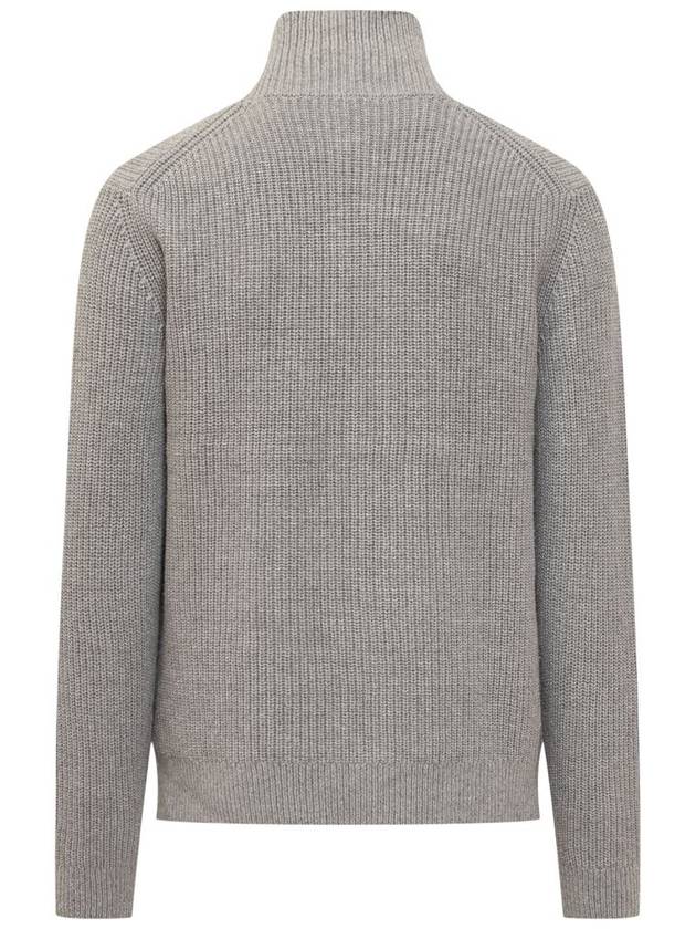 Zip-Up Knit Turtleneck Grey - JW ANDERSON - BALAAN 3