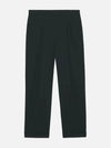 Pin Tuck Tailored Fit Tapered Wool Straight Pants Green - AMI - BALAAN 4