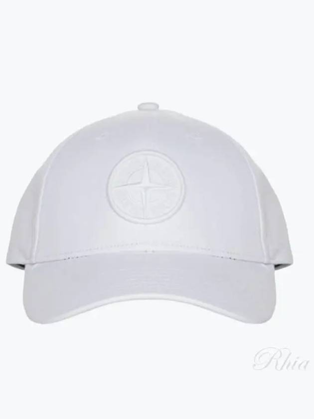 6 Panel Ball Cap White - STONE ISLAND - BALAAN 2