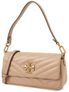 Kira Chevron Flap Small Shoulder Bag Sand - TORY BURCH - BALAAN 3