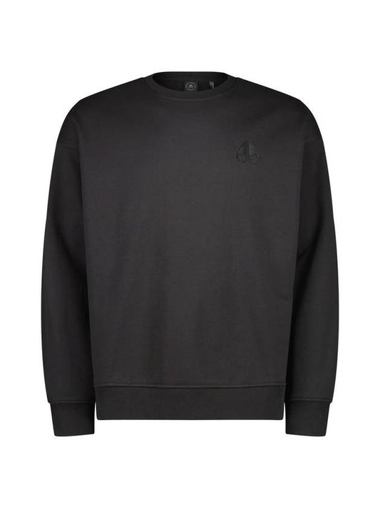 Embroidered Logo Sweatshirt Black - MOOSE KNUCKLES - BALAAN 1