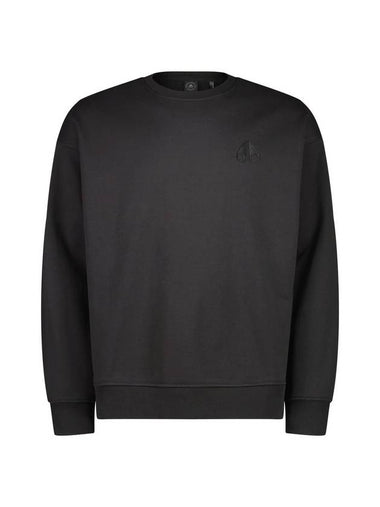 Embroidered Logo Sweatshirt Black - MOOSE KNUCKLES - BALAAN 1