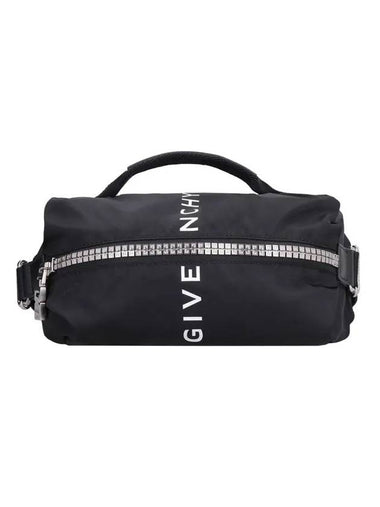 Logo G Zipper Nylon Belt Bag Black - GIVENCHY - BALAAN 1