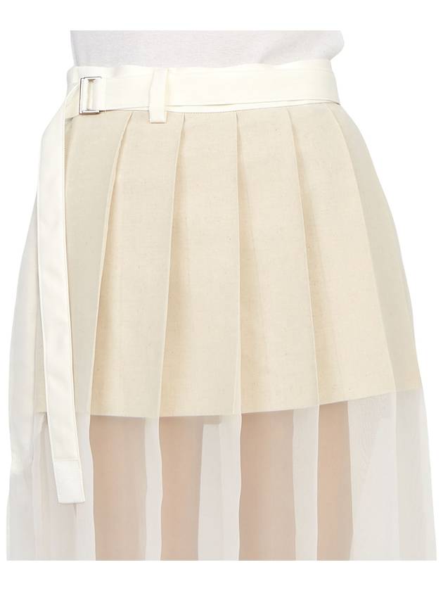 2407238 151 Women s Long Pleated Skirt - SACAI - BALAAN 7