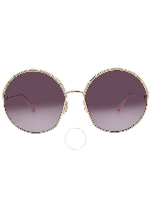 Dior EVERDIOR R1U Bordeaux Round Ladies Sunglasses CD4025UN 10T 61 - DIOR - BALAAN 1