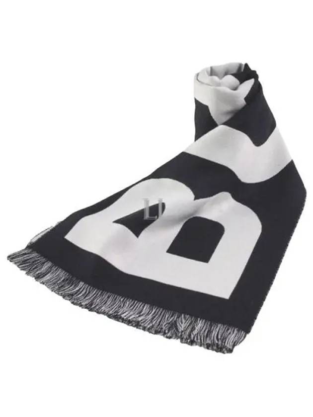 Big Logo Scarf Black - BURBERRY - BALAAN 2