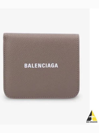 Logo Coin Pocket Flap Half Wallet Brown - BALENCIAGA - BALAAN 2