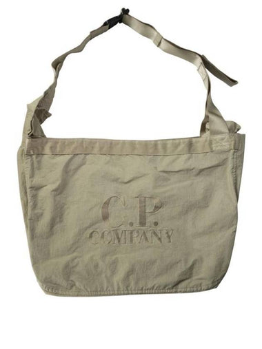 Plain Paper Touch Logo Hand Cross Bag Beige - CP COMPANY - BALAAN 1