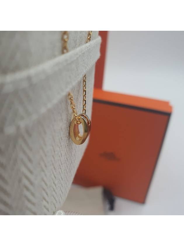 Mini Pop H Pendant Necklace Gold Vert Cypres - HERMES - BALAAN 7