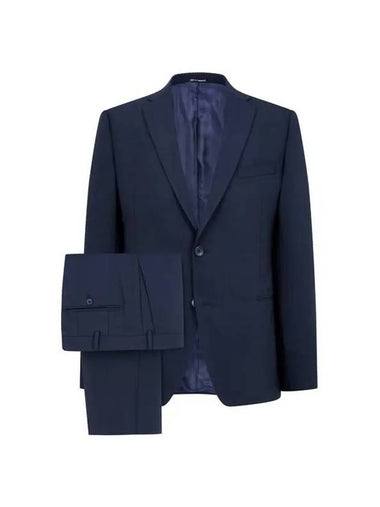 Men s Easy Wool No cheat Single Suit Dark Navy 271192 - EMPORIO ARMANI - BALAAN 1