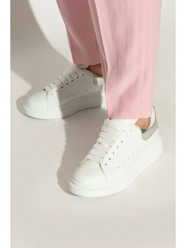 Silver Tab Low Top Sneakers White - ALEXANDER MCQUEEN - BALAAN 3