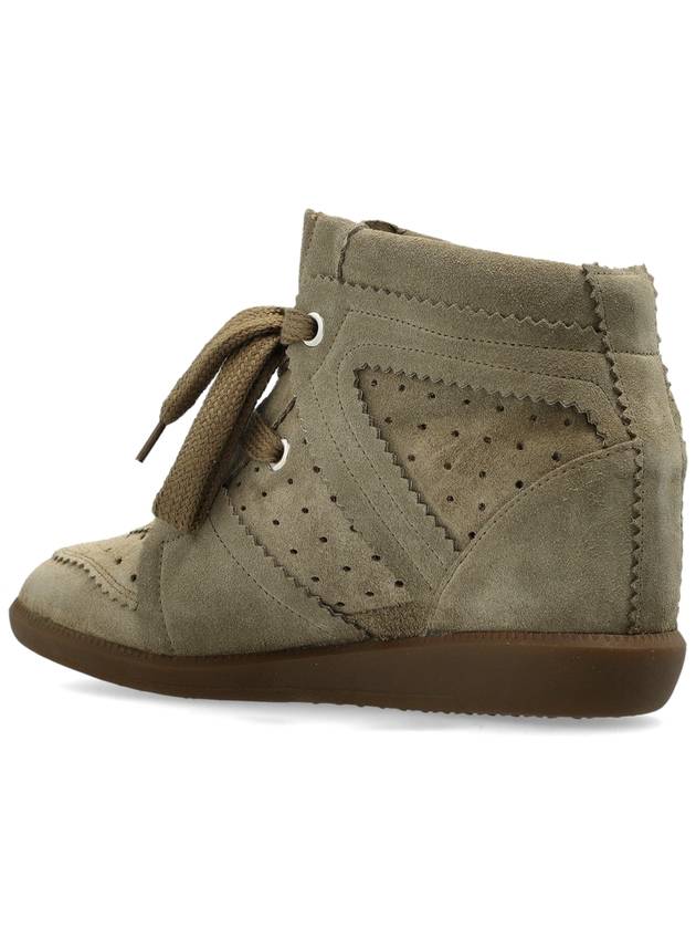 Isabel Marant Suede Bobby Wedge Boots, Women's, Green - ISABEL MARANT - BALAAN 5