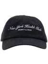 NY Health Club Logo Ball Cap Black - SPORTY & RICH - BALAAN 3