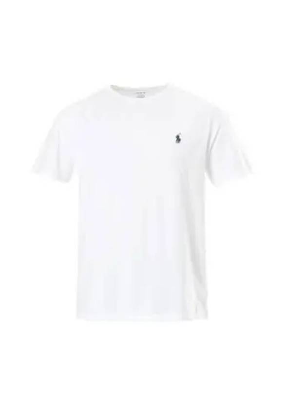 Men's Embroidery Logo Pony Classic Fit Short Sleeve T-Shirt White - POLO RALPH LAUREN - BALAAN 2