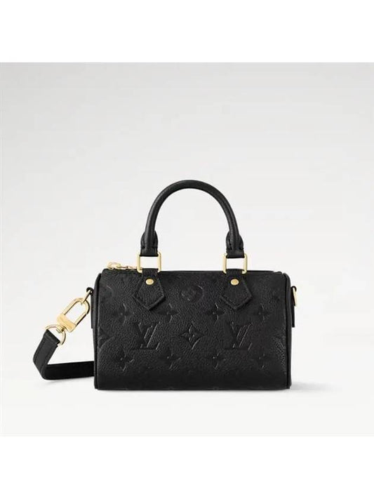 Nano Speedy Monogram Leather Tote Bag Black - LOUIS VUITTON - BALAAN 2