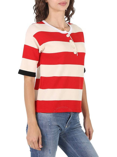 Marni Ladies Striped Crewneck Shirt, Brand Size 42 (US Size 8) - MARNI - BALAAN 2