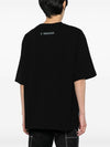 Graphic Print Cotton Short Sleeve T-Shirt Black - MAISON MIHARA YASUHIRO - BALAAN 10