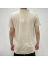 Karman Logo Linen Short Sleeve T-Shirt Ecru - ISABEL MARANT - BALAAN 5