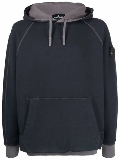 Shadow Project Wappen Patch Hoodie Charcoal - STONE ISLAND - BALAAN 2