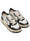 Medalist Leather Low Top Sneakers White Black - AUTRY - BALAAN 4