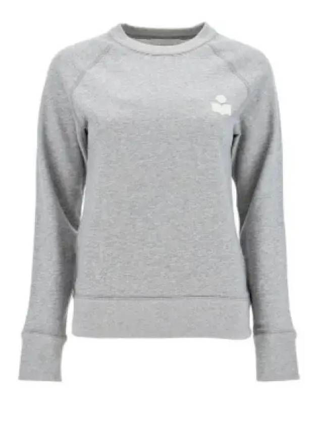 Mila Logo Cotton Sweatshirt Grey White - ISABEL MARANT - BALAAN 2