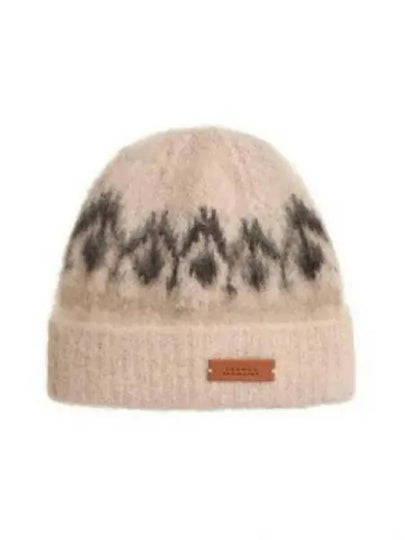 Darana Wool Blend Beanie Nude - ISABEL MARANT - BALAAN 2