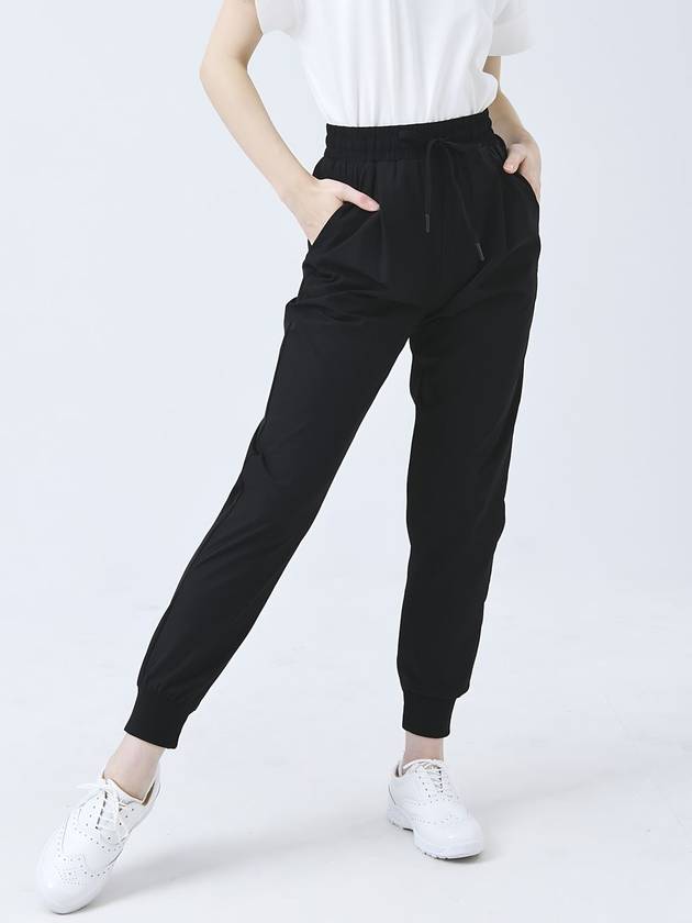 Doyou Know MC Women s Air Cool Waist Banding String Black Slim Fit Jogger Pants DO3242JOPT005 1 - DOYOUKNOWMC GOLF WEAR - BALAAN 3