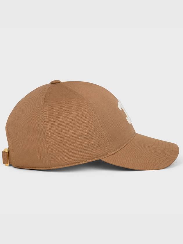 Triomphe Cotton Ball Cap Toffee - CELINE - BALAAN 5