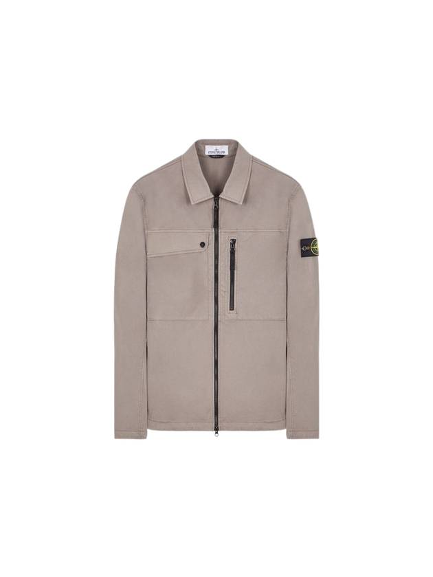 Supima Cotton Twill Stretch-TC Jacket Brown - STONE ISLAND - BALAAN 2