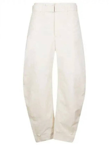 Belted tapered cotton pants - LEMAIRE - BALAAN 1