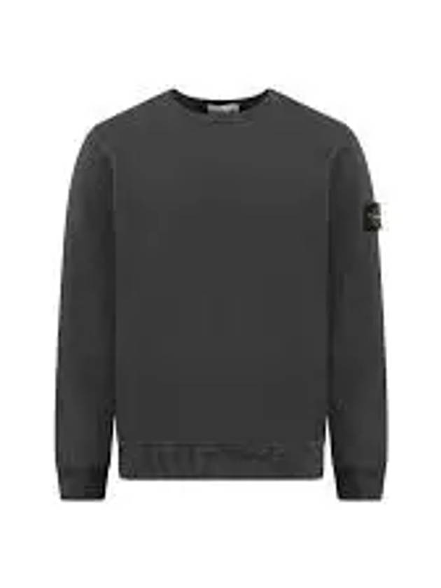 Compass Patch Crew Neck Sweatshirt Grey - STONE ISLAND - BALAAN 2