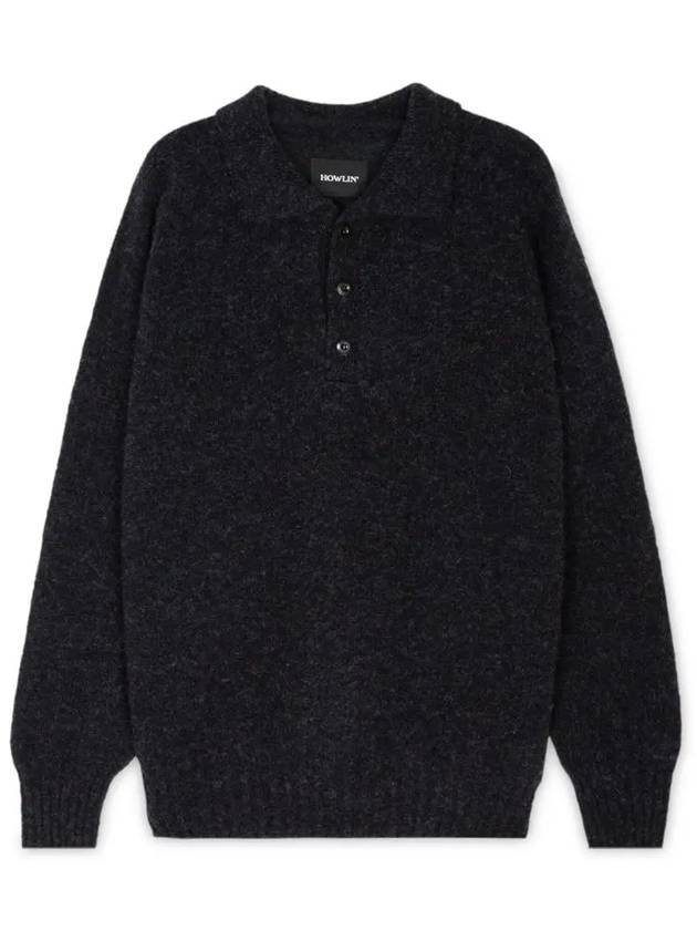 Men's Ghost Pressure Polo Knit Top Charcoal - HOWLIN' - BALAAN 2