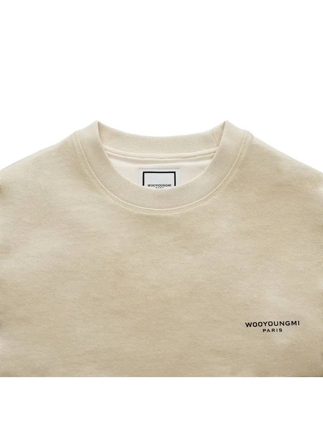 Square Label Sweatshirt Ivory - WOOYOUNGMI - BALAAN 5