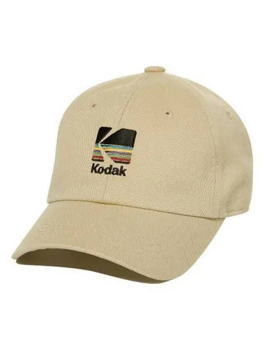 KODAK Rainbow Embroidery Ball Cap BEIGE - KODO - BALAAN 1