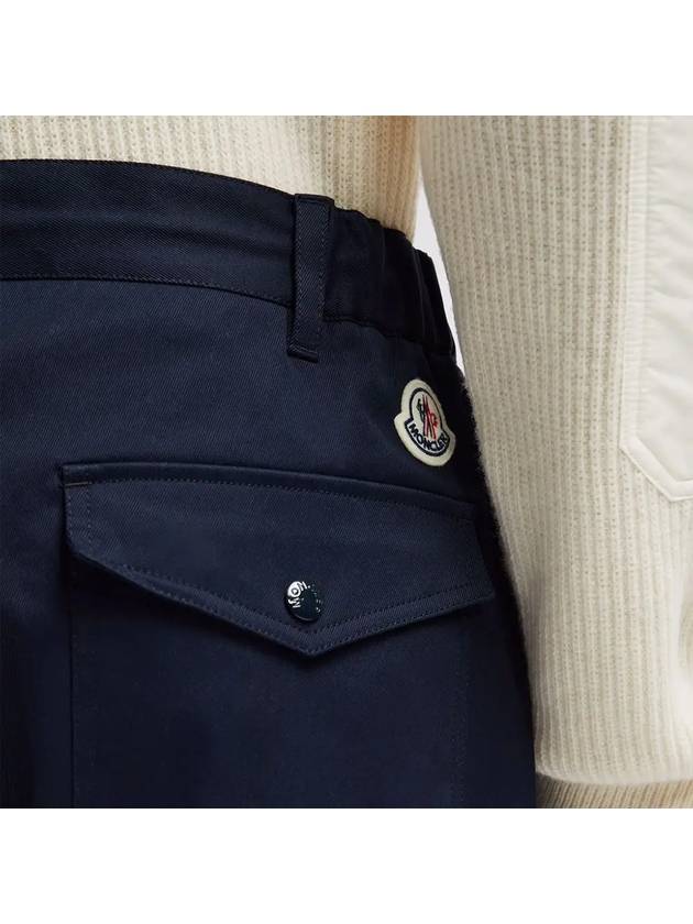 Gabardine Track Pants Royal Blue - MONCLER - BALAAN 7