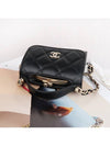 Women's Gold Vanity Retro Lambskin Chain Mini Bag Black - CHANEL - BALAAN 7