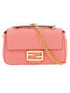 Baguette Medium Nappa Leather Chain Shoulder Bag Pink - FENDI - BALAAN 1