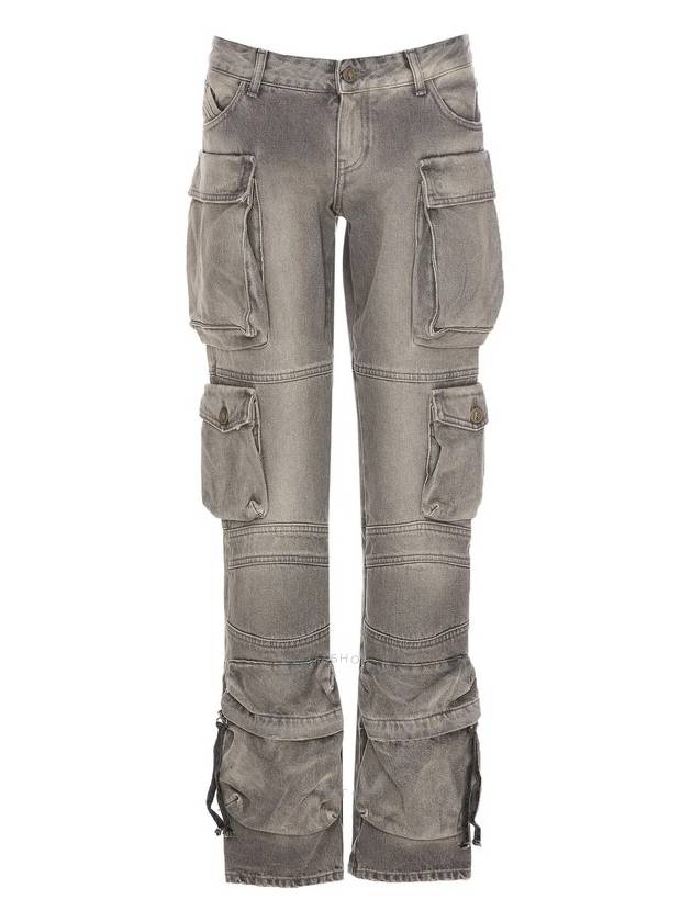 The Attico Ladies Grey Essie Long Pants Brand Size 24 - THE ATTICO - BALAAN 1