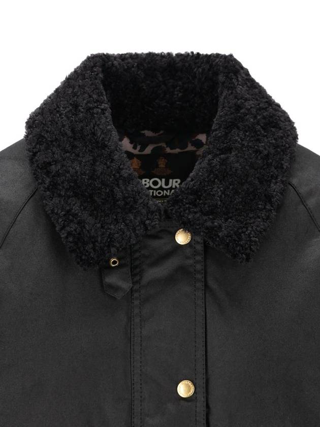 High Neck Two Pocket Jacket Black - BARBOUR - BALAAN 4