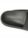 Women's Hybrid Signature Logo Rubber Slippers Black - ALEXANDER MCQUEEN - BALAAN 7