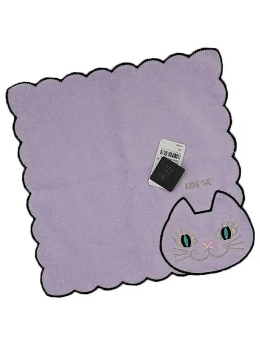 Cat embroidery handkerchief purple 109048 9502 04 - ANNA SUI - BALAAN 2