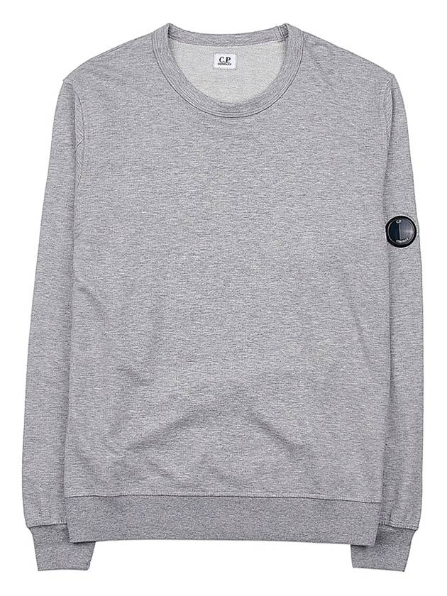 Light Fleece Sweatshirt Grey Melange - CP COMPANY - BALAAN 11